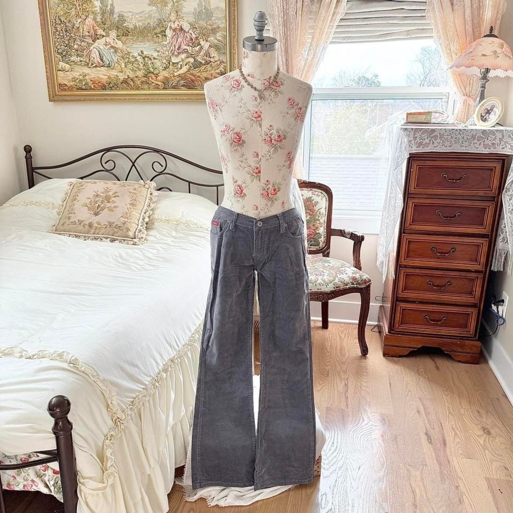 low‎ rise flare jeans  Y2K grey flare jeans Richcow size 7
